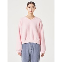 [에잇세컨즈] 소프트 브이넥 티셔츠 핑크 (352Y41MB4Y)