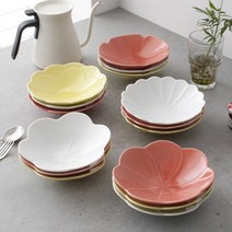 [테이블코디] [일본수입] 오다포터리 플라워 볼 16cm- 5type 3color, 상세 설명 참조