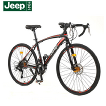 지프 Jeep 산악자전거 미니벨로 MTB 자전거 26 인치 21/24/27단, 21단 코너는 블랙 레드