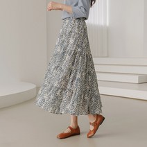 펠지 쉬폰 플라워 캉캉스커트