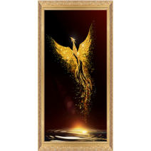 루시앤에밀리 보석십자수금전수 최신26면+AB비즈 DIY 대형보석십자수, 1세트, 40 x 80cm 피닉스