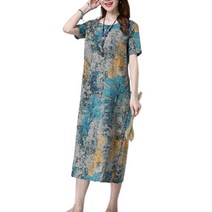 러블로어 안개낀 숲속 반팔원피스