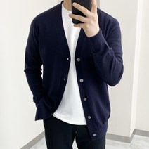 데일트 남자 부드러운 캐시미어 니트 봄 가디건