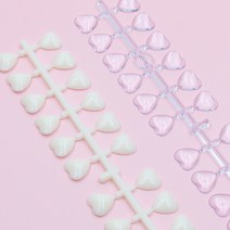 하트 네일 컬러 차트 24pcs x 2, 수량, 화이트
