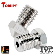Torlipy-최고 품질 E3DV6 도금 구리 노즐 3D 프린터 Hotend M6 스레드 prusa용 내구성 비 스틱 고온 인쇄, 02 1PC 0.4mm