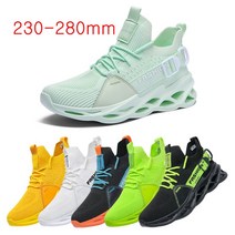 BUBEBIR® 2021 새로운 남성과 여성의 편안한 스포츠 단색 자매 커플 운동화 쿠션 충돌 방지 강한 안전 신발 충격 흡수 내마모성 신발 스트레치 니트 경량 캐주얼 신발 패션 개성 부드러운 밑창 신발 통기성 대형 운동화 여름 230-280