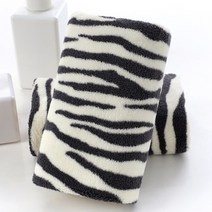 한봄찬 지브라 수건5매, 블랙, 5개