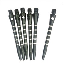 다트 핀 자석다트 전자다트 12PC 6PC 2BA 알루미늄 재 그루브 다트 샤프트 스템 그리퍼 Harrows 던지기 장, 02 Black6PC