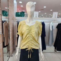 제이제이지고트 깅엄 체크 셔링 블라우스 GK7P0BL90