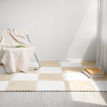 마켓드봉 퍼즐매트 5p 셀프시공, 5개, 베이지