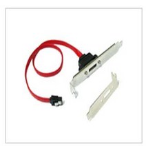 (K) SATA-eSATA 1포트 브라켓 0.4M (LP브라켓 포함) 메인보드의 SATA포트와 연결하여 eSATA포트를 생성하는 케이블 타입 브라켓 c타입젠더/휴대폰젠더/5핀젠더/케이블/아이폰젠더/변환젠더/5핀변환젠더/usb허브/5핀c타입젠더/옥스케이블, 단일 수량