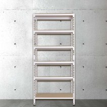 스피드랙 무볼트 조립식 앵글 철제 선반 6단 1500 x 500 x 1950, 블랙, 12mm 강화 MDF 보드, 색상