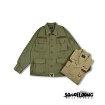 gc 생산 sonofloong 정글 셔츠 밀리터리 스타일 Shawn Yue 4-백 셔츠 재킷 non-wtaps