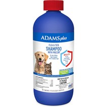 강아지진드기퇴치제 진드기제거 강아지진드기약Adams 플러스 벼룩 및 진드기 샴푸 프리코, 한개옵션0
