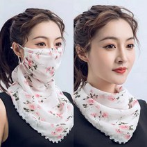 쉬폰 멀티 스카프(안면마스크겸용) 랜덤1개, 랜덤 1개
