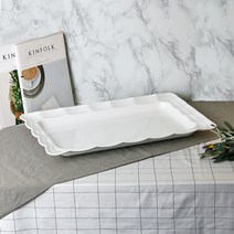 업소용 뷔페 직사각 웨이브접시 중 업소용 식당 기물 멜라민 그릇 식기