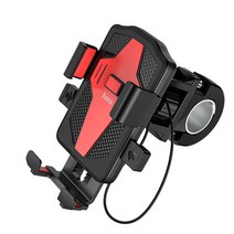 아이베리 이중 고정 원터치 휴대폰 거치대, 블랙, 1개