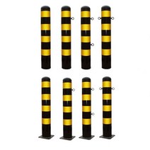 일자형 스틸 볼라드 165 x 1200mm, 앙카H1100고리상하2개