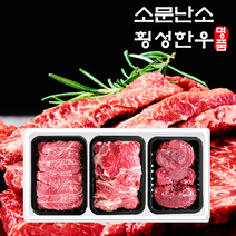횡성한우 어사품 구이선물세트 특수부위(500g)+등심(500g)+불고기(500g) 총 1.5kg 1등급, 특수, 등심, 불고기 각 (500g) 1.5kg