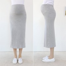 쌍띠에 임산부 롱 스커트 임부복 복대 H형 가을 면 3color free