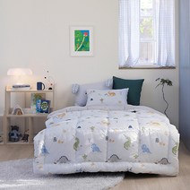 [파르페 바이 알레르망] [파르페by알레르망] 다이노 40수 순면 차렵이불세트 S, 상세 설명 참조