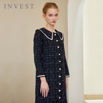 인베스트 인베스트 진주버튼러플트위드원피스_V2W1OP3001