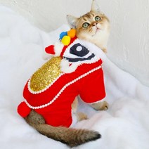 강아지한복 Spring Festival Funny Dog Clothes Year&39;s Pet Chinese Costume Dance Lion Party Red Luck, 05 XXL