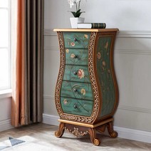 엔틱가구 북유럽 틈새 수납장 자작나무 꽃병 머릿장, 13 (길이50cm x 너비35cm x 높이118cm)