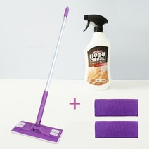 마루 바닥 청소 위시오나무마루전용클리너 800ml + 2in1 밀대 얼룩제거용 분섬사 패드 2개 리필 구성 세트, 위시오마루전용클리너+2in1밀대+극세사패드리필1매