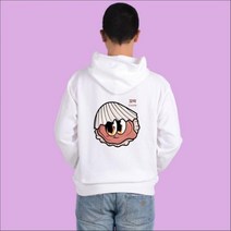 후드티 흰색 전복 홍합 랍스터 바지락 가리비 소라 굴