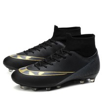 BINBINNIAO Soccer Cleats 청소년 축구 경기 트레이닝 AG 축구화 실내 실외 잔디 풋살 슈즈 블루.201645