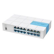 플러그 앤 플레이 미니 16 포트 이더넷 스위치 작고 스마트 허브 데스크탑 스위치 16*10/100 MBPS RJ45 포트 네트워킹 스위치 S116M, With EU Power Plug