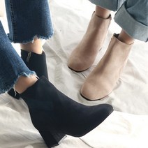 기모안감 스웨이드 앵클부츠 6cm