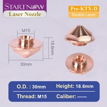 용접용품 Startnow 파이버 레이저 커팅 노즐 Precitec SP 시리즈 용 단일 이중층 HANS 머신 부품 Dia28mm, [04] 1.4, [06] Pre-KTX-D