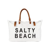 여성용 라미바 비치 토트백 방수 모래 방지, Salty Beach