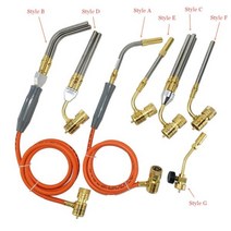 Mapp 토치 가스 용접 불꽃 브레이징 도구 1.5m 호스 CGA600 바베큐 가열 담금질 HVAC 배관 용접 토치, 04 Style G
