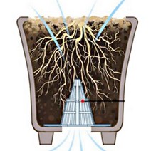 뿌리 썩음 방지 화분 배수패드 원뿔형 꼬깔 통풍 깔망, 3호