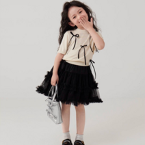 핏그루 여아 튜튜 블랙 스커트