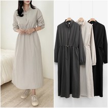 봄가을 아노락 롱원피스 바스락원피스