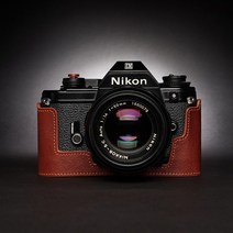 Nikon EM FG FG20 카메라 소가죽 속사케이스, EM 베이스[라바 브라운]