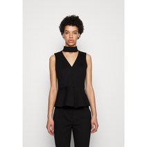 칼 라거펠트 펀토 자두 - 톱 - 블랙