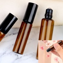 미니향수공병 조향사 향수병 디스펜서 향수공방 FRAGRANCE 조향사자격증 소분통 화장품용기 롤러볼 향수공병, 갈색 - 5ml