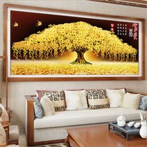 금전수 십자수 패키지 대형 150x60/면실 스킬 자수 원단 DIY, 단품, 단품