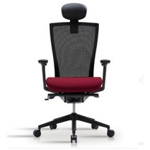 시디즈 T50라이트 블랙쉘 사무용의자, 다크레드