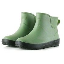 코라 여성용 여름 미끄럼방지 방수 숏 레인부츠 가벼운 장화