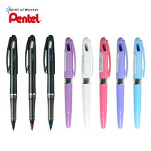 펜텔 트라디오스타일로TRJ504J/트리디오펜/수성펜, 컬러바디-색상랜덤