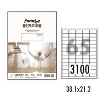 [폼텍] 클린오프라벨 LDR-3100 (10매백색A490g), [1249200]옵션없음/free