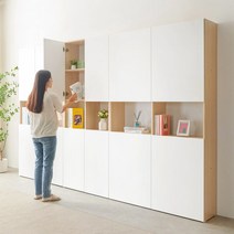 e스마트 바코 도어형 거실책장 시스템 5단책장, (도어형) 5단1200 메이플
