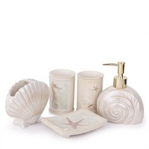 영국 레진 크리에이티브 5 피스 욕실 세면 용품 키트 로마 스타일 구강 세척제 컵 칫솔 홀더 세트, 07 5pcs set