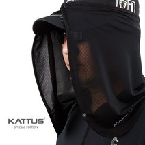 KATTUS 냉감 쿨링 햇빛가리개 선가드 선쉐이드 후두햇빛가리개 모자형, 블랙